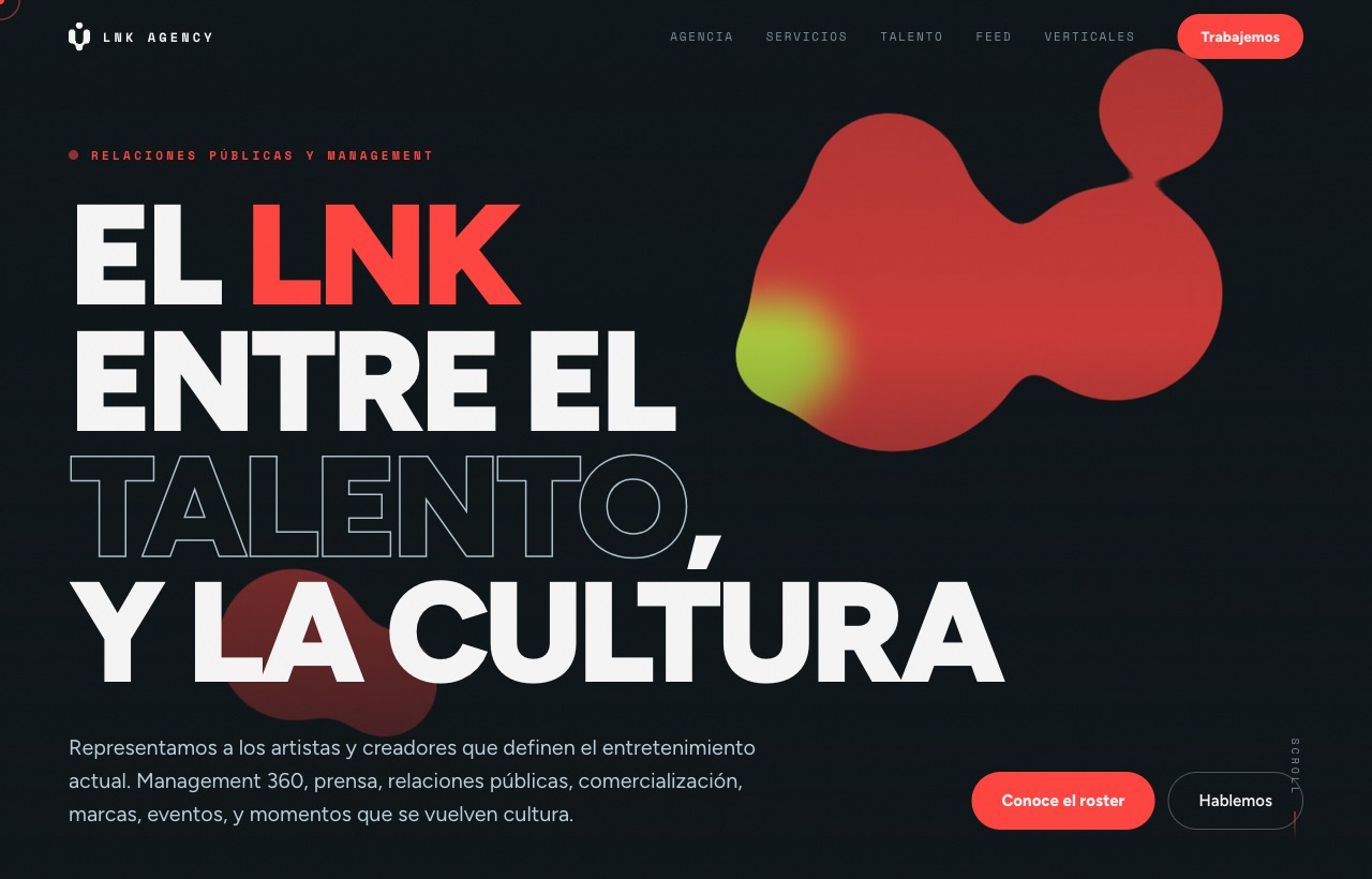 Sitio de LNK Agency